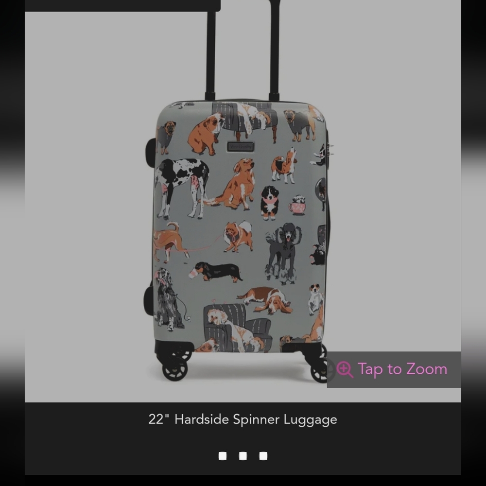 22" Hardside Spinner Luggage in Hardside Luggage Dog show NIB, NWT! Suitcase!